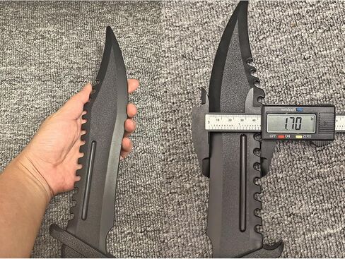 14-inch Polypropylene Short Sword, Molded Plastic Knife (2-Pack) with PU Sheath Suitable for Practice, Training mini Katana in Saudi Arabia