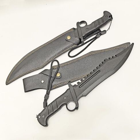 14-inch Polypropylene Short Sword, Molded Plastic Knife (2-Pack) with PU Sheath Suitable for Practice, Training mini Katana in Saudi Arabia