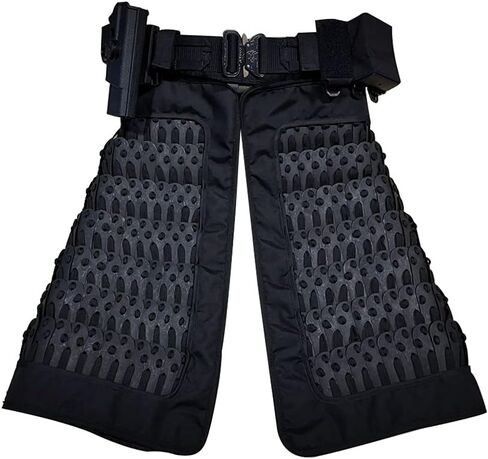 Tactical Skirt Armor Guards, Non-slip Handmade Classical Medieval Warrior Knight Samurai Combat Protector Defense 500D Clothing Equipment, 2Pcs (without Belt) 6 (Black) 50x51 2cm 2PJ145210BX in Saudi Arabia