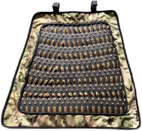 Tactical Skirt Armor Guards, Non-slip Handmade Classical Medieval Warrior Knight Samurai Combat Protector Defense 500D Clothing Equipment, 2Pcs (without Belt) 6 (Black) 50x51 2cm 2PJ145210BX in Saudi Arabia
