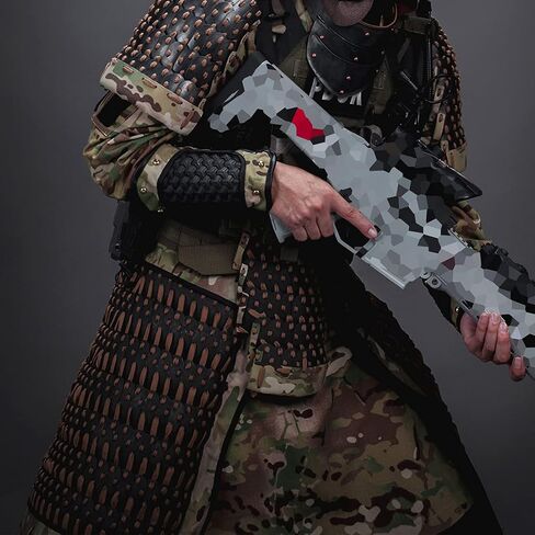 Tactical Skirt Armor Guards, Non-slip Handmade Classical Medieval Warrior Knight Samurai Combat Protector Defense 500D Clothing Equipment, 2Pcs (without Belt) 6 (Black) 50x51 2cm 2PJ145210BX in Saudi Arabia