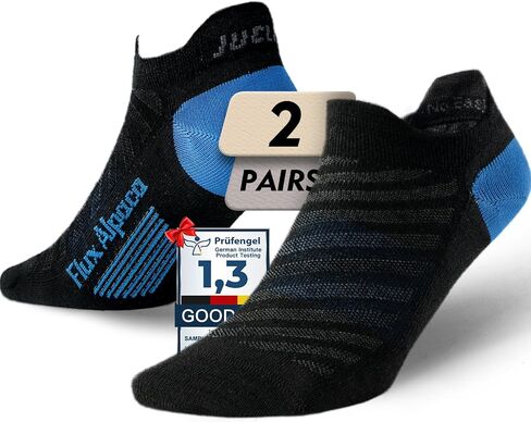 Juclise Summer Alpaca Wool Running No Show Socks Athletic Lightweight Breathable Anti-Blister Moisture Wicking Cushioned in Saudi Arabia
