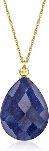 Ross-Simons 8.00 Carat Sapphire Necklace in 10kt Yellow Gold in Kuwait