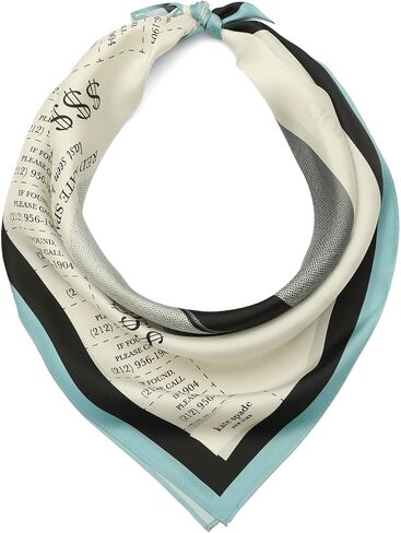 Kate Spade Womens Missing Shoe Silk Bandana Scarf, Stylish Fashion Accessory for Women in Kuwait