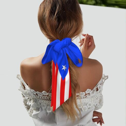 Flag Head Scarf For Women Long Thin Neck Scarves Hairband Waistband Purse Bag Scarf in Saudi Arabia