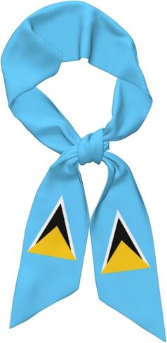 Flag Head Scarf For Women Long Thin Neck Scarves Hairband Waistband Purse Bag Scarf in Saudi Arabia