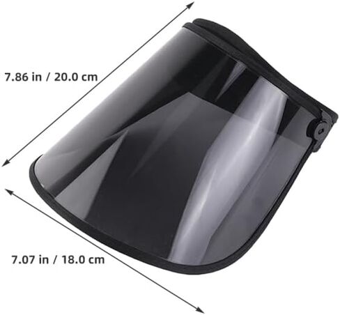 2Pcs Black Plastic Sun Visor Caps for Women Uv Protection Sunshade Hats Outdoor Travel Beach Hiking Fishing Summer Visor Hat with Breathable Open Top in Kuwait