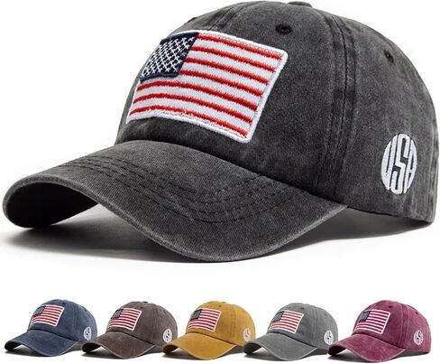 USA Hats for Men Women, Patriotic Cap with American Flag Adjustable Snapback Hat in Saudi Arabia