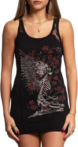 Affliction Women's Dress, Gothic, Graphic Print, in Saudi Arabia