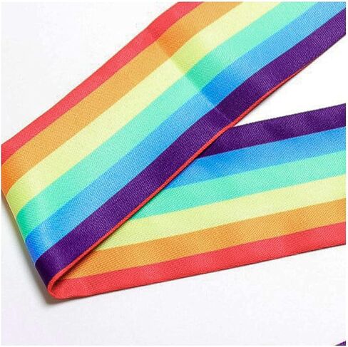 Rainbow Purse Scarf for Handbags Women's Head Hair Scarf, for Pride Day Neck Scarves in Saudi Arabia