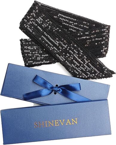 Small scarf with fashionable sequins for decoration in Saudi Arabia