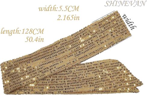 Small scarf with fashionable sequins for decoration in Saudi Arabia