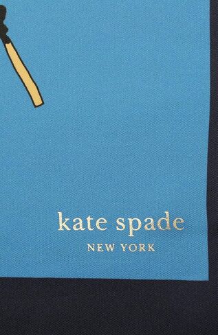 وشاح مربع حريري للسيدات من Kate Spade What In My Bag، إكسسوار أنيق وخفيف الوزن in Kuwait