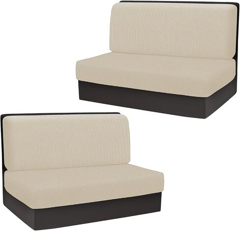 NILUOH Washable RV Sofa Cushion & Backrest Cover Set – Elastic Stretch RV Dinette Cushion Covers, Pet & Kid Friendly, Dust-Proof Furniture Protector for Camper & RV Decor in Saudi Arabia