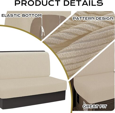 NILUOH Washable RV Sofa Cushion & Backrest Cover Set – Elastic Stretch RV Dinette Cushion Covers, Pet & Kid Friendly, Dust-Proof Furniture Protector for Camper & RV Decor in Saudi Arabia