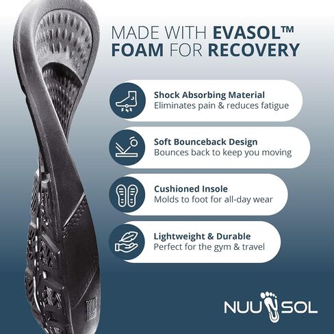 NUUSOL Men's Sawtooth Recovery Slide EVASOL Foam Footwear in Saudi Arabia