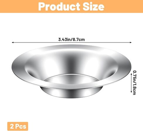 2 Pcs Bottom Plate Candle Warmer Wax Warmer Replacement Dish 3.42in Round Candle Warmers Plate Glass Heating & Melting Plates for Lamp Wax Melting Heating Warmers in Saudi Arabia