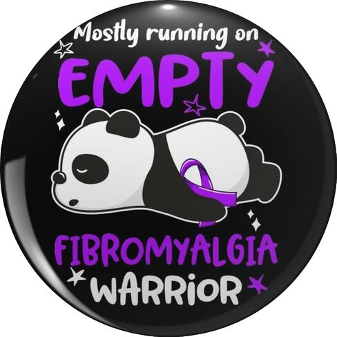 Fibromyalgia Awareness Mostly Running On Empty Fibromyalgia Warrior Metal Lapel Hat Pin Te Tack Pinback 0.75" in Kuwait
