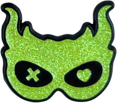 ConQuest Journals Into Darkness Masked Men Glitter Enamel Pin 3-Pack, Straight Post, Rubber Backers, Pins for Jacket, Tote & More, Navessa Allen Lights Out Caught Up Game On Masks, Officially Licensed in Kuwait