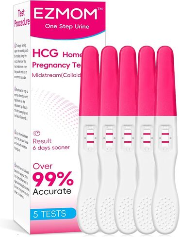 Early Detection Pregnancy Tests, 5 Count HCG Tests for Home Use, Midstream Early Detection Test, Accurate Fast Results Testing Kit in Saudi Arabia
