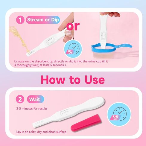 Early Detection Pregnancy Tests, 5 Count HCG Tests for Home Use, Midstream Early Detection Test, Accurate Fast Results Testing Kit in Saudi Arabia