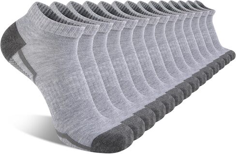 COOVAN Ankle Socks Men 7 Pack Checkered Pattern Comfort Wicking Athletic Socks for Men in Kuwait
