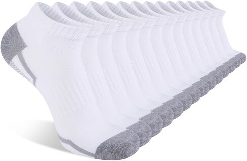 COOVAN Ankle Socks Men 7 Pack Checkered Pattern Comfort Wicking Athletic Socks for Men in Kuwait
