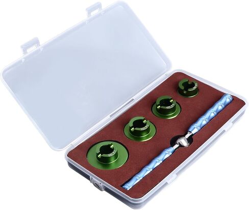 BRRNOO Watch Back Case Opener, Metal Watch Back Case Remover Tool with 4 Dies for Repair and Maintenance in Kuwait