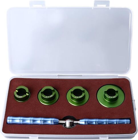 BRRNOO Watch Back Case Opener, Metal Watch Back Case Remover Tool with 4 Dies for Repair and Maintenance in Kuwait