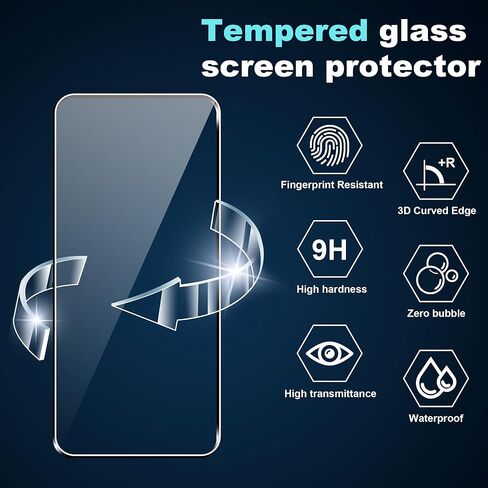 [2 Pack] for iPhone 16 pro max 6.9 inch Back Screen Protector,9H Hardness,Tempered Glass,Bubble-Free,Anti-Scratch in Kuwait