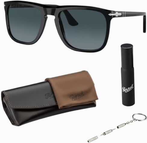 Persol PO3336S Pilot Shape Sunglasses With Official Eyewear Kit in Kuwait