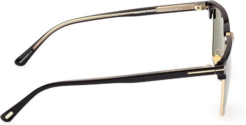 نظارات توم فورد الشمسية FT 0997 -H Hudson- 02 01N ذهب أصفر لامع، شعار t/Gream in Kuwait