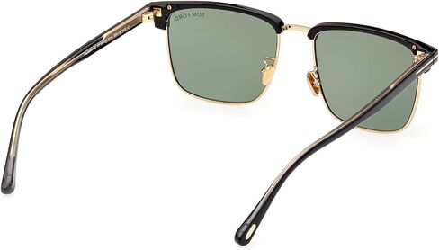 نظارات توم فورد الشمسية FT 0997 -H Hudson- 02 01N ذهب أصفر لامع، شعار t/Gream in Kuwait