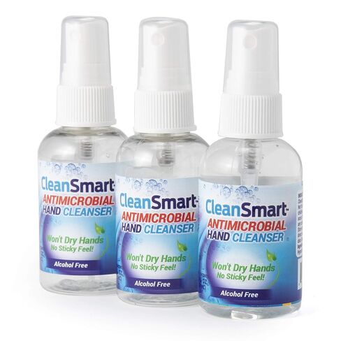 CleanSmart Skin & Hand Cleanser, 2 Ounce Spray Bottle (Pack of 3) Alcohol-Free Safe Cleanser in Saudi Arabia
