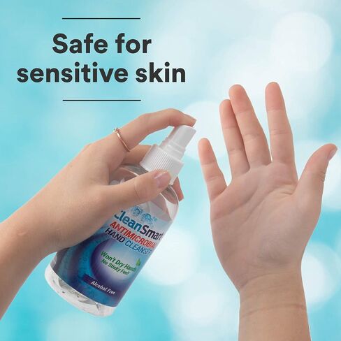 CleanSmart Skin & Hand Cleanser, 2 Ounce Spray Bottle (Pack of 3) Alcohol-Free Safe Cleanser in Saudi Arabia