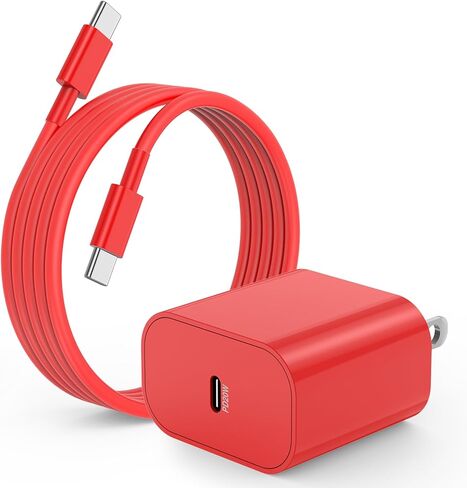 شاحن iPhone 15 16، كتلة شحن سريع USB C بقدرة 20 وات وسلك كابل من النوع C إلى C بطول 6 أقدام لهاتف Apple iPhone 15 Plus/15 Pro Max/16 Pro، وiPad Pro 12.9 بوصة/4/3 Gen، ومحول طاقة بقابس حائط iPad Cube Brick in Kuwait