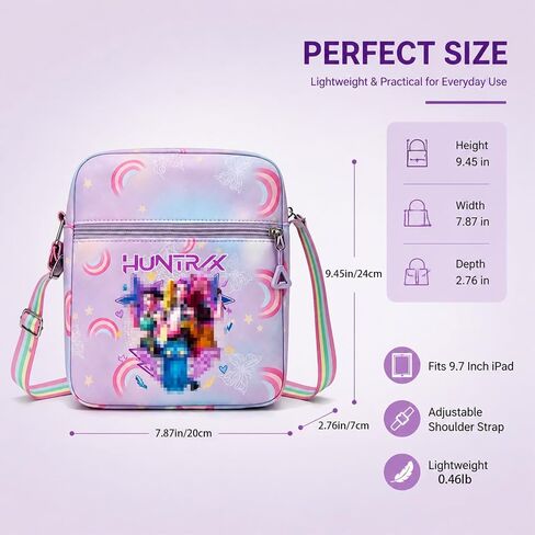 Kpop Crossbody Bag with Zipper Cute Cartoon Shoulder Bag for Korean Pop Idol Fans, Anime Merch Mini Purse for kpop fans Birthday Gifts, Adjustable Strap Casual Everyday Use Tote Phone Wallet in Saudi Arabia