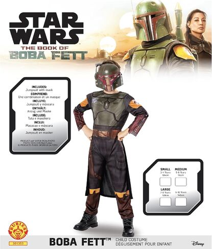 Rubie's 3013535-6 Boba Fett Classic Children's Costume, Boys, as Show, M Halloween in Kuwait