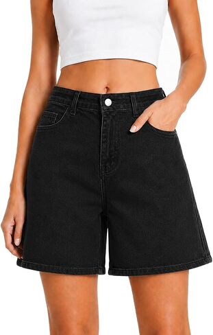 Lileyas Jean Shorts Women Pack Denim Shorts Jorts Baggy Casual for Ladies High Waist and Stretchy for 2026 Summer in Saudi Arabia