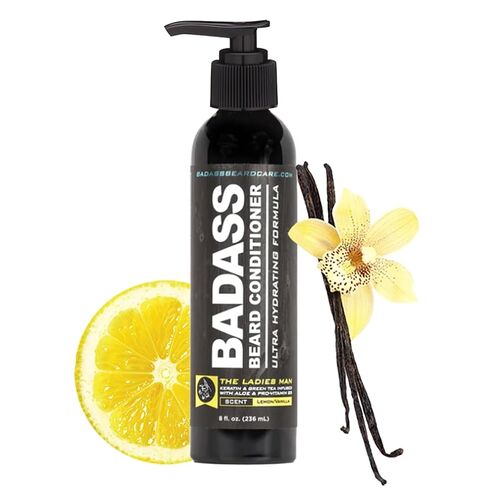 Badass Beard Care Beard Conditioner For Men - MINT, EUCALYPTUS & TEA TREE, 8 oz - Made of Natural Ingrediens for Healthy, Soften and Itchness Free Beard and Mustache in Kuwait