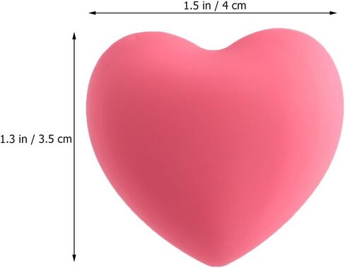 BESPORTBLE 4pcs Pink Heart-Shaped Drawer Handles Cabinet Pulls Cute Wardrobe Handles Soft Silicone ’ Room Furniture Hardware for Bedroom Decor in Kuwait