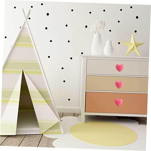 BESPORTBLE 4pcs Pink Heart-Shaped Drawer Handles Cabinet Pulls Cute Wardrobe Handles Soft Silicone ’ Room Furniture Hardware for Bedroom Decor in Kuwait