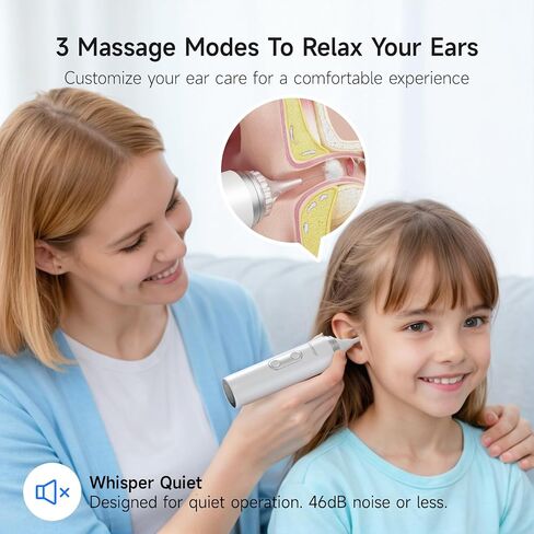 Renergy Ear Dryer, Rechargeable Ear Water Drying Aid with Red Light Therapy, Electric Ear Water Remover with 3 Airflow Modes & Massage for Dry Ears, Swimmers, Showers, Water Sports, Hearing Aid Use in Saudi Arabia