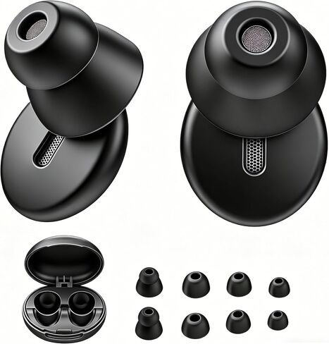 Ear Plugs for Side Sleepers 0.1oz Soft Reusable Silicone Breathable Holes in Kuwait