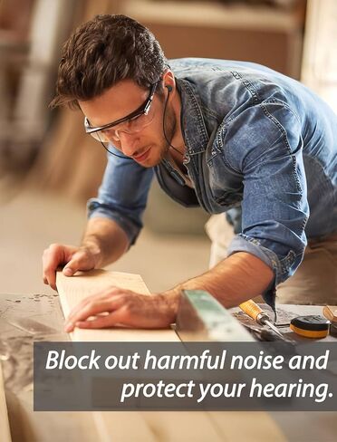 HALLEAST Earplugs for Concert, Noise Reduction, Hearing Protection, with Removable Ear Plug Lanyard, Safety Connector Cord Strap Neckband – SNR 26dB, NRR 14dB, Black Plug + Black Tip in Saudi Arabia