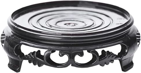 GOLDY&WENDY 7 Inch Round Vase Planter Display Stand Handmade Oriental Home Decoration Base Pedestal in Kuwait
