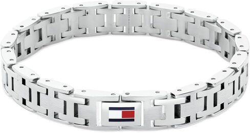 سوار H-Link للرجال من Tommy Hilfiger مع علم المينا ومشبك قابل للطي in Kuwait