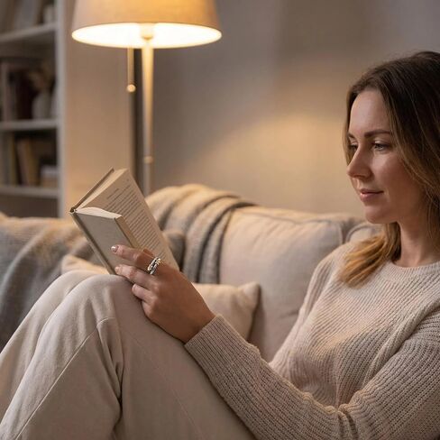 حلقة كابل للرجال والنساء، أساور من الفولاذ المقاوم للصدأ قابلة للتعديل، شريط ملتوي مفتوح، حلقات لؤلؤ فريدة مصممة لتناسب محيط الإصبع بين 70-90 مم، مثالية للإصبع الأوسط أو هدية الإبهام in Kuwait