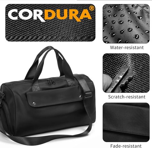 Gym Bags for Men, Small Duffle Bag for Travel, Waterproof Overnight Bag with Shoe Compartment, Cordura Sports Bag for Fitness/Short Trip in Saudi Arabia