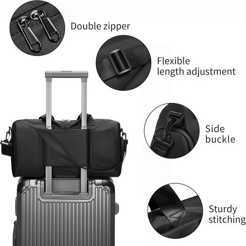 Gym Bags for Men, Small Duffle Bag for Travel, Waterproof Overnight Bag with Shoe Compartment, Cordura Sports Bag for Fitness/Short Trip in Saudi Arabia